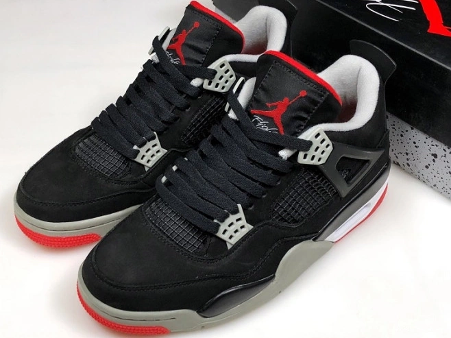 Cheap CEMENT RETRO BLACK 308497-060 JORDAN 4 0629